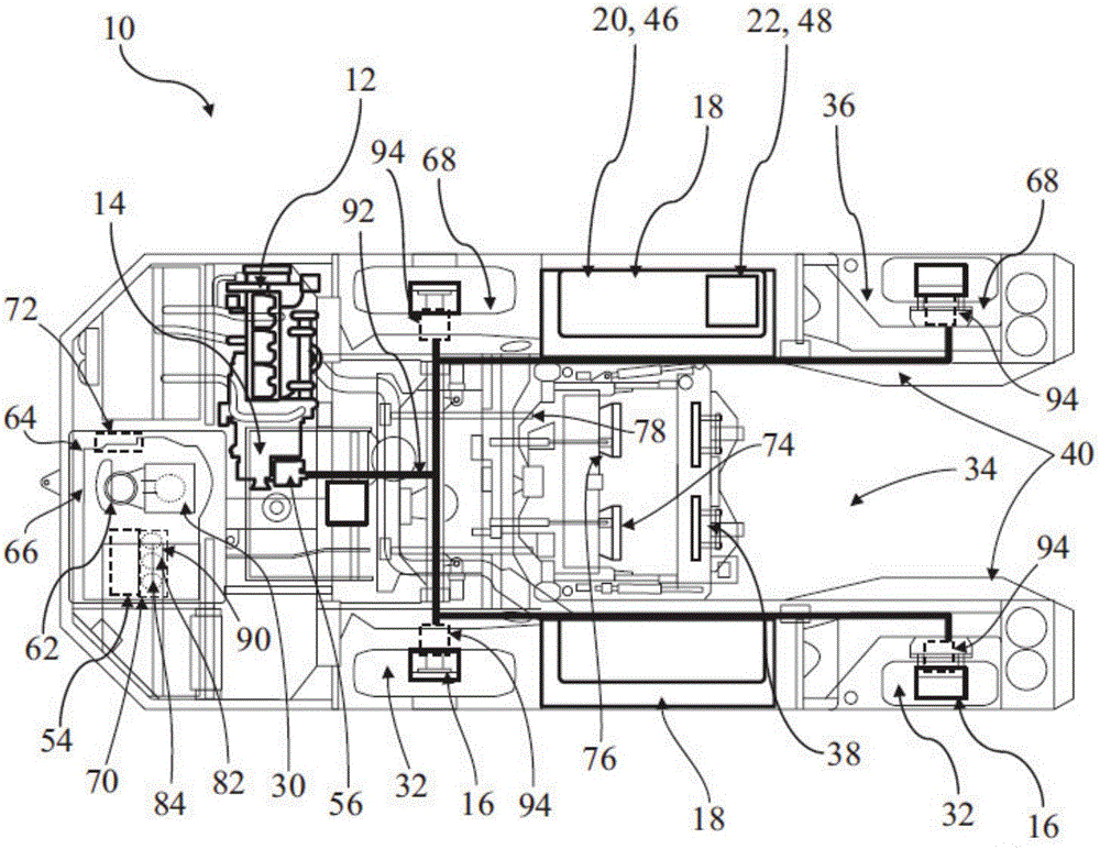 Hybrid power delivery system for an aircraft mover