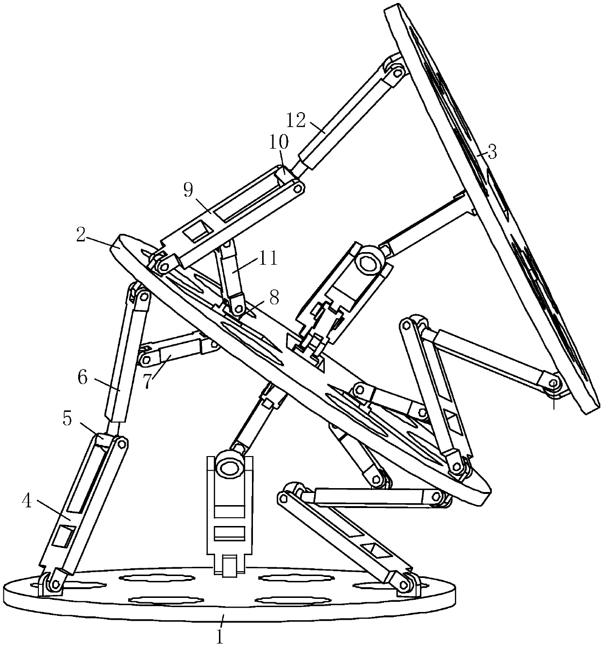 Slide block type multistage coupling parallel mechanism