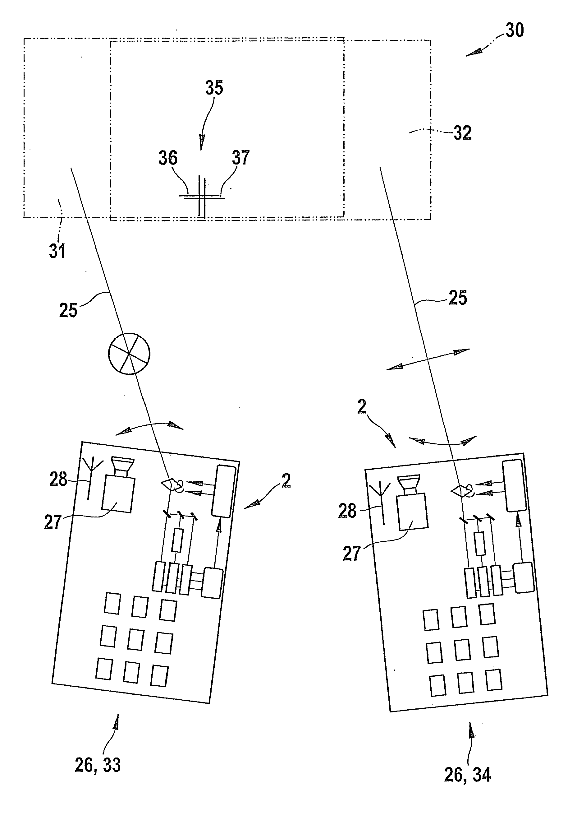 Method for generating an image and a projector and a cell phone having a projector