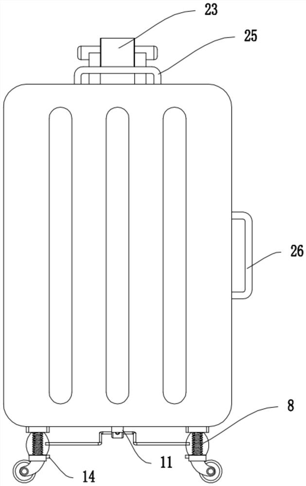 Shock absorption type luggage