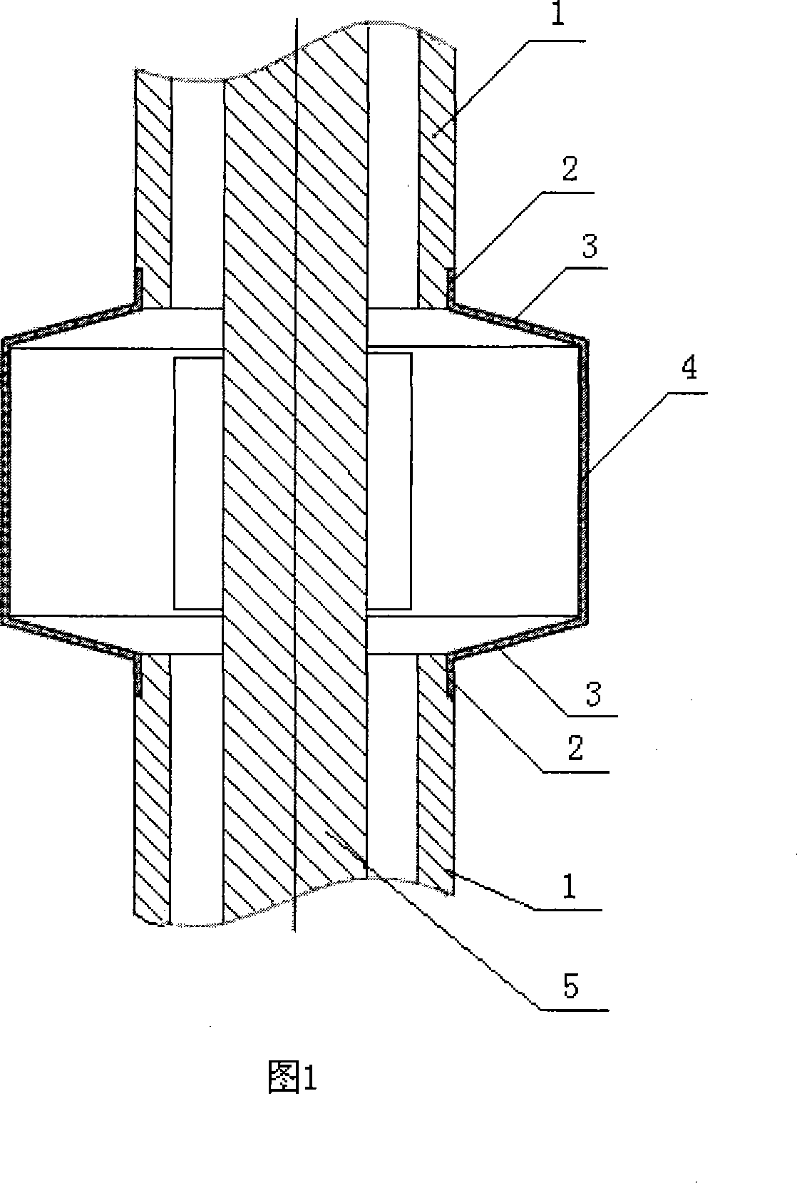 Mud compensation device of supersonic imaging logger