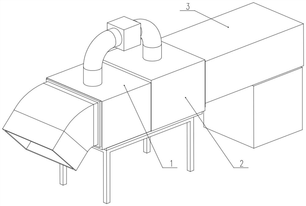 Residential building lampblack purification equipment based on lampblack concentration inductive control