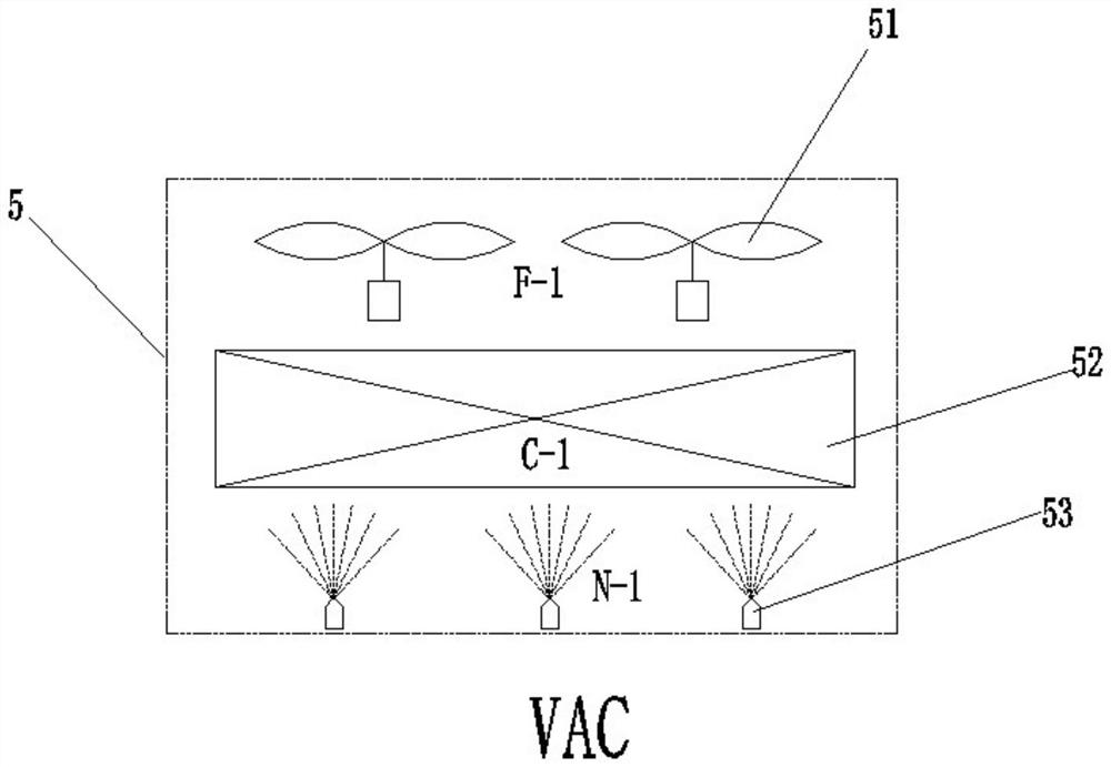 Cooling device of water-cooled energy storage battery and control method thereof