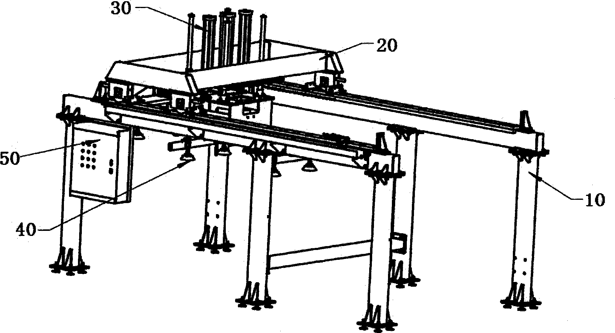 Vacuum panel sucking and hoisting crane