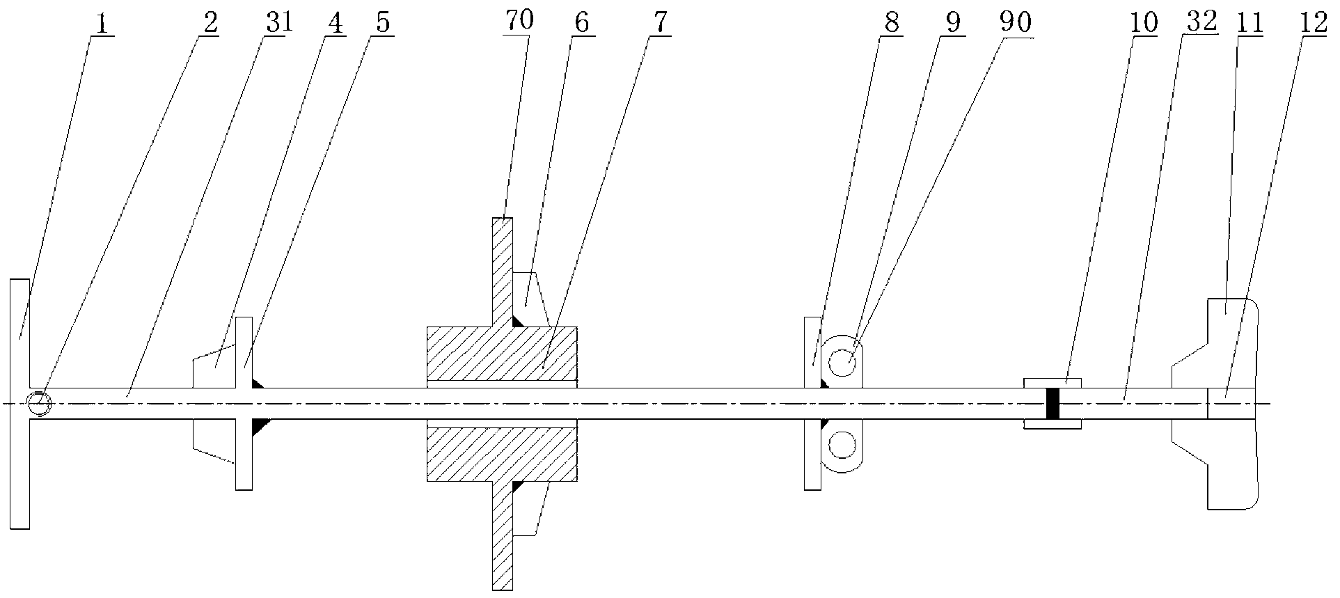 Safe and durable towing hook for blast furnace