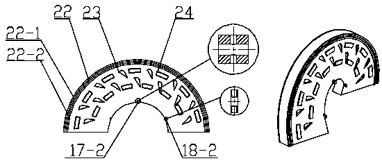 A variable-diameter and variable-pitch dismountable conveying pump screw shaft with adjustable blade inclination and anti-skid and wear-resistant properties