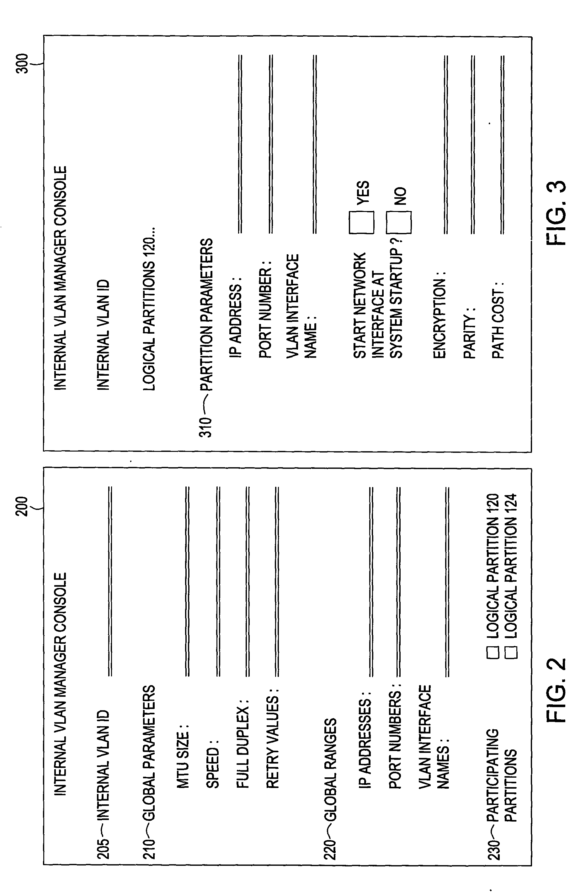 Auto-configuration of an internal vlan network interface