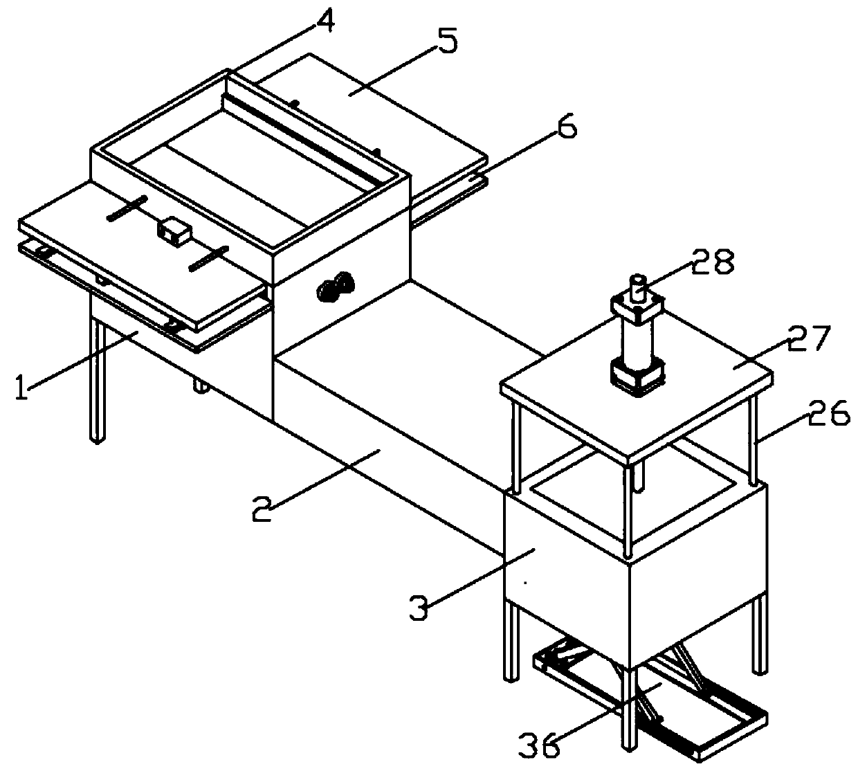 Chip recovery device for wood product processing and use method of chip recovery device