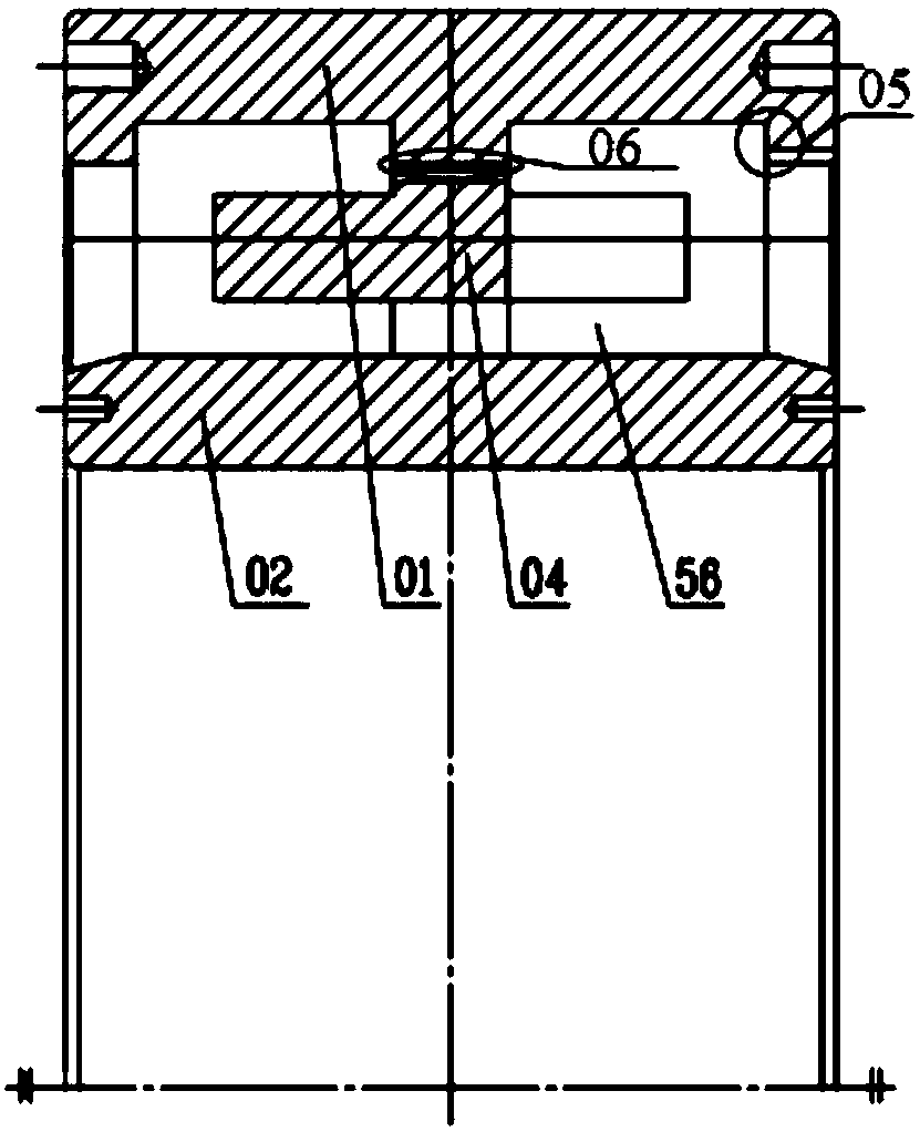 Special external guidance double row cylindrical roller bearing for vertical mill