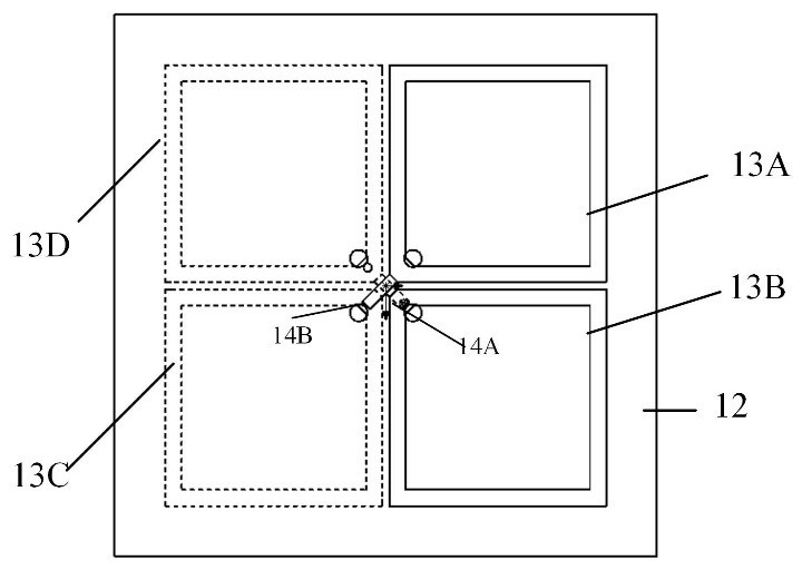 Three-frequency common-caliber fusion antenna, fusion method and communication equipment