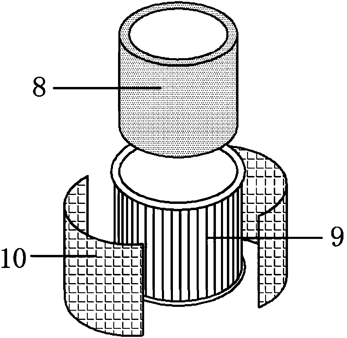 Double-impeller indoor air heating and humidifying device