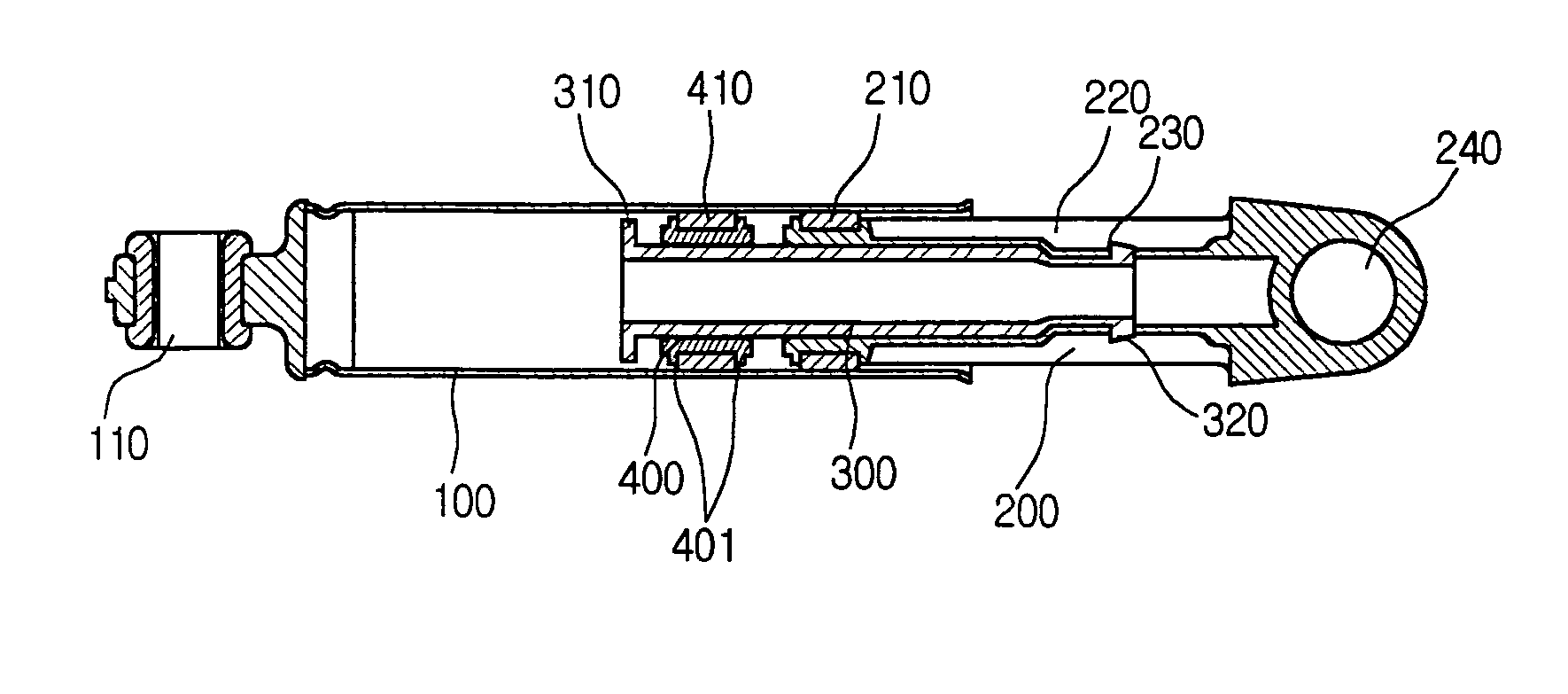 Damper in a washing machine and fabricating method of the same