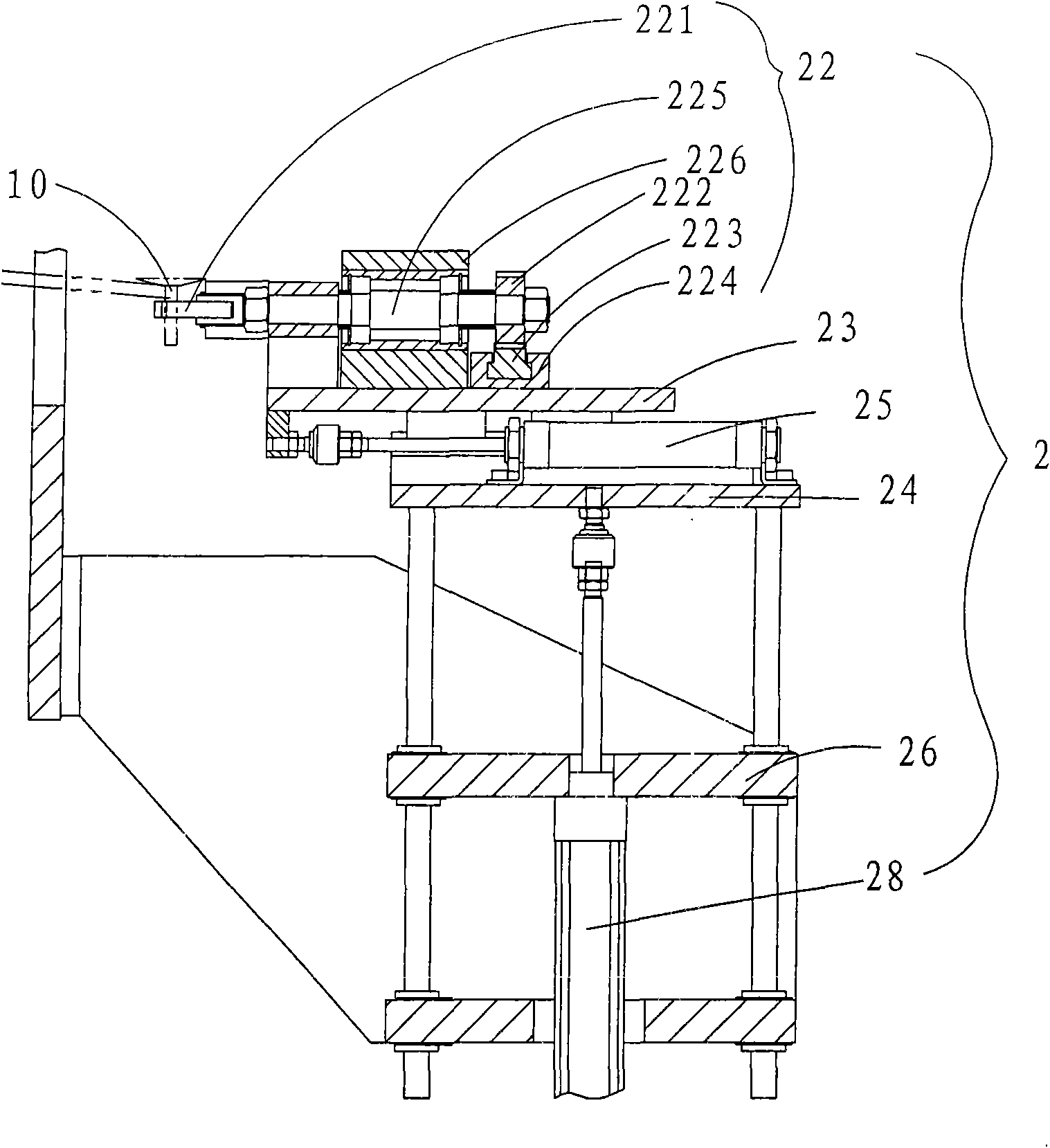 Automatic bending machine for inflating valve