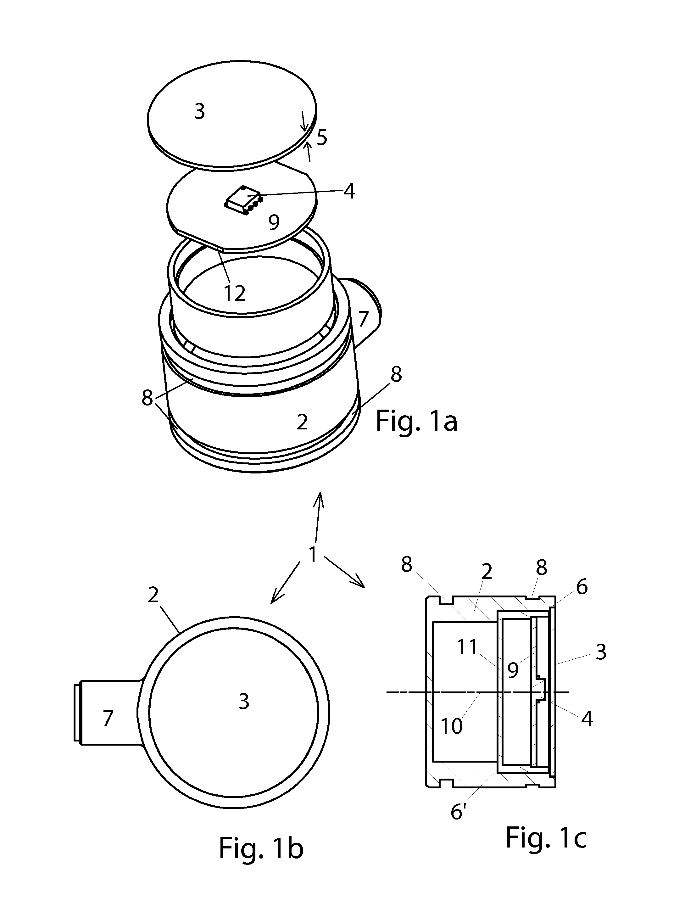 Sensor with laser welded cover