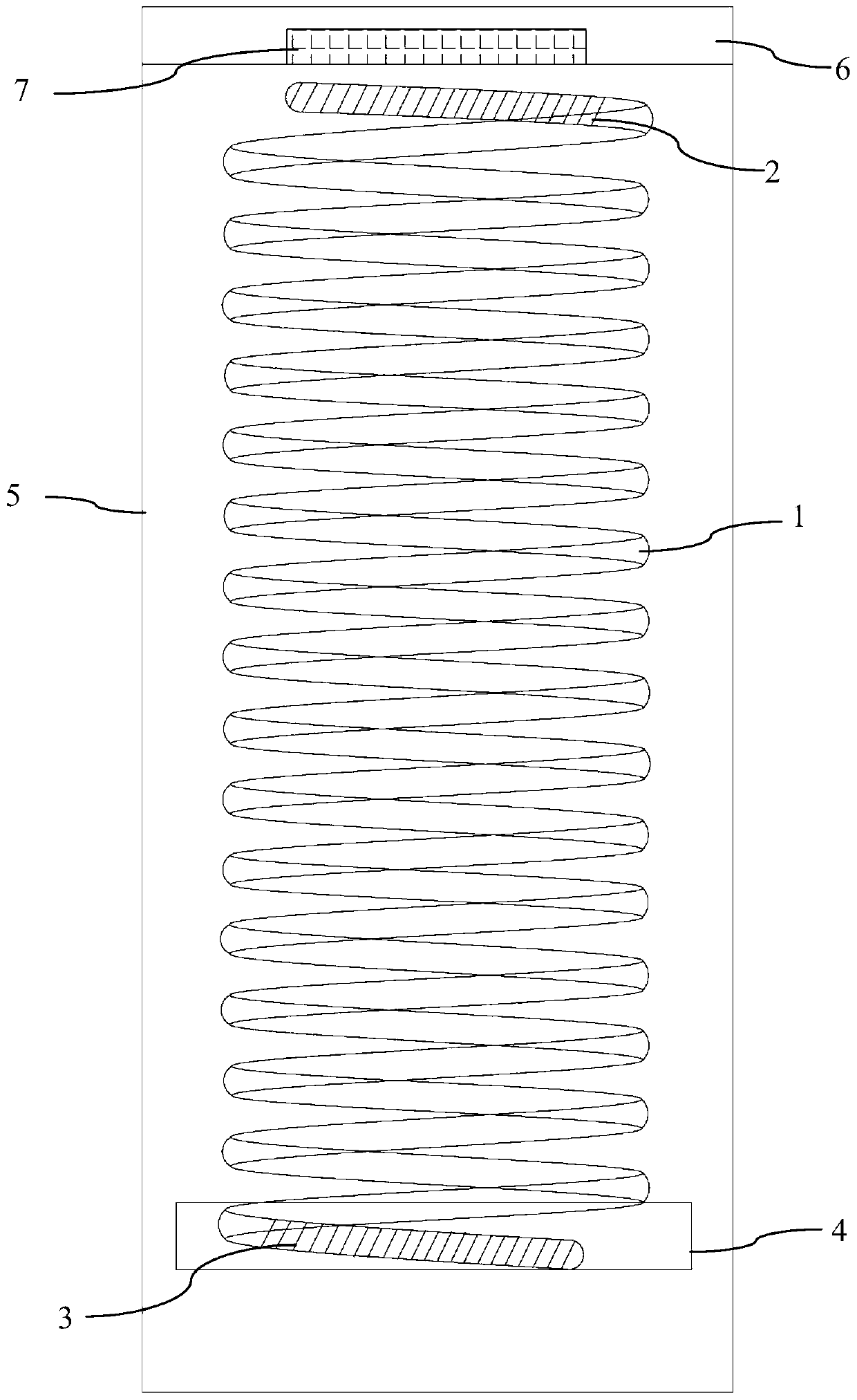 Circuit breaker spring defect detection device based on magneto-acoustic emission technology