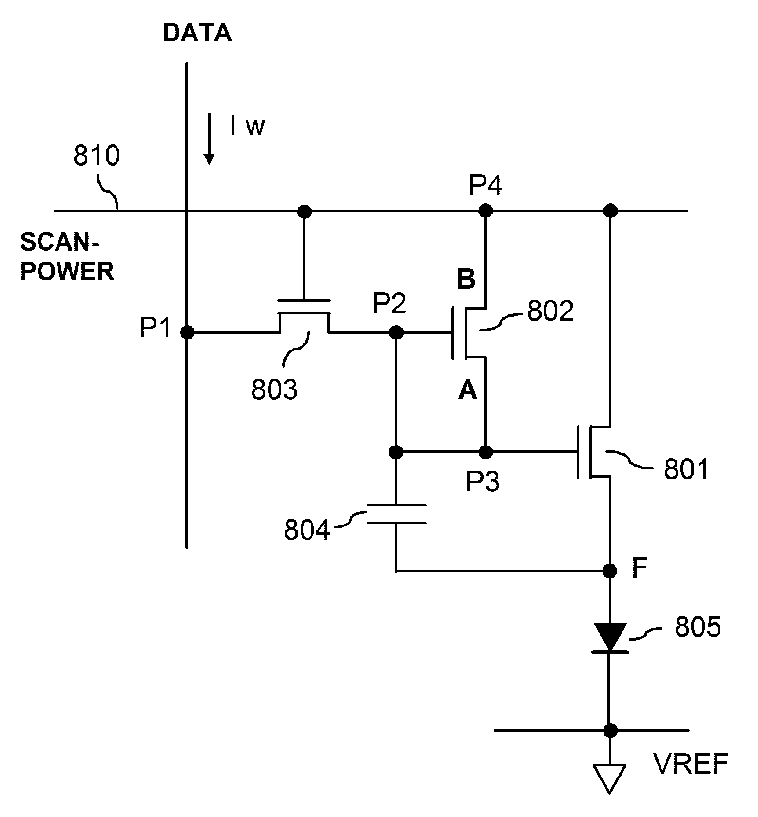 Active matrix light emitting device display pixel circuit and drive method