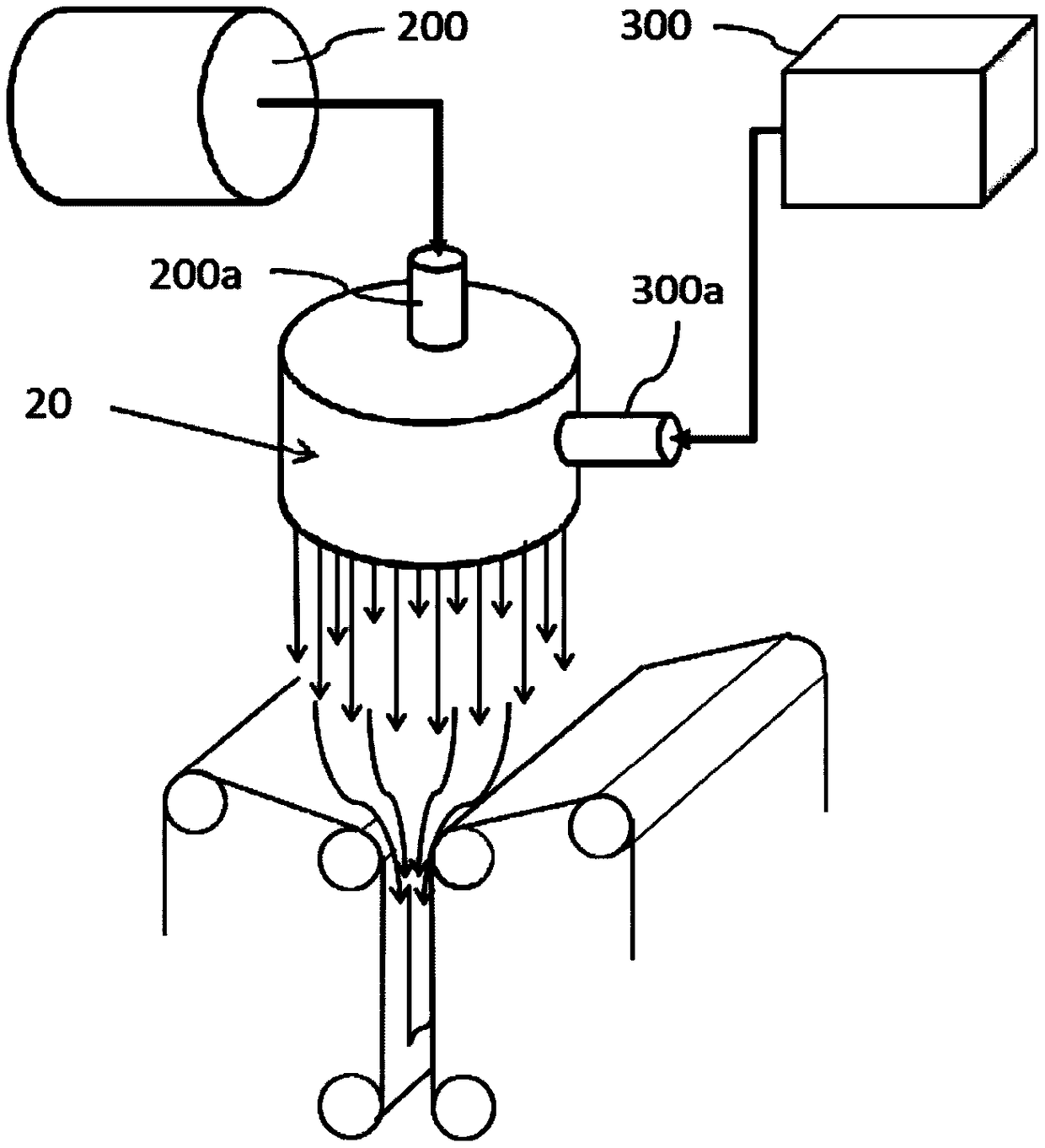 Fiber collector, oil absorbing material using said collector and manufacturing method of fiber collector