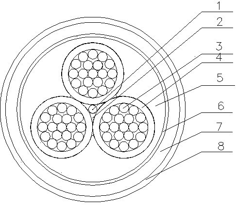 Load-bearing compression-resisting cable for moving occasions and manufacturing method thereof