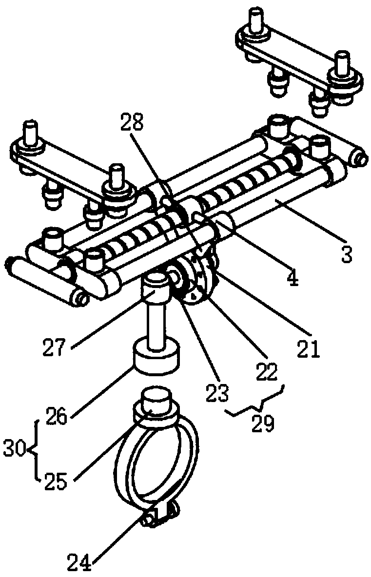 Anti-seismic suspension bracket with function of adjusting fixing positions of pipelines