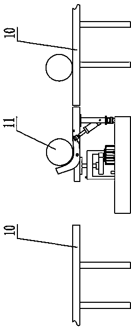 High-pressure gas cylinder conveying steering device