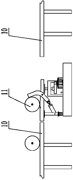 High-pressure gas cylinder conveying steering device