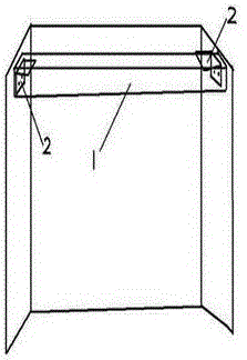 Hidden supporting structure of plaster board ceiling