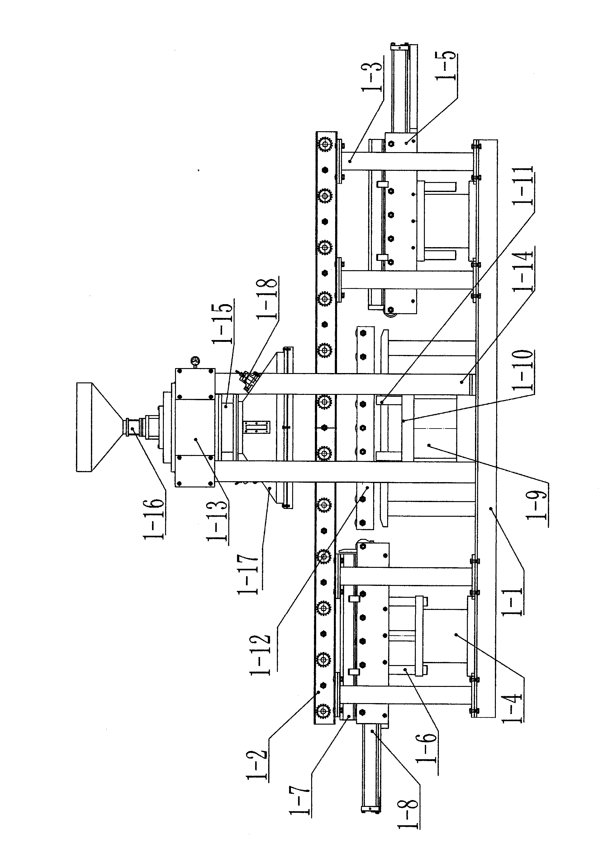 Automatic iron mold sand lined production line