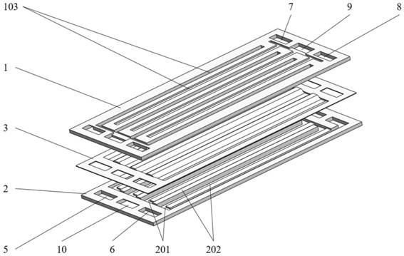 A single cell and stack of a wave-shaped fuel cell