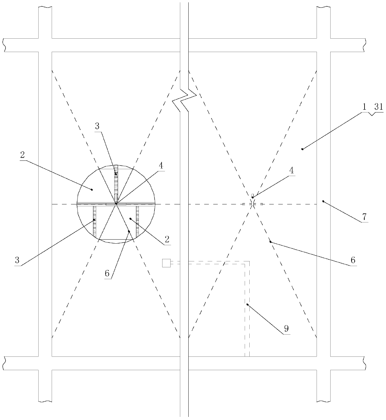 Anti-crack masonry wall and construction method