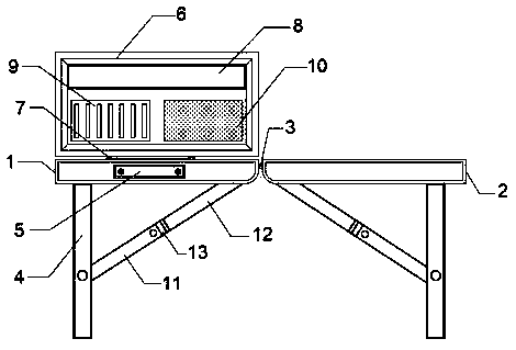 Workbench for assembling computer host