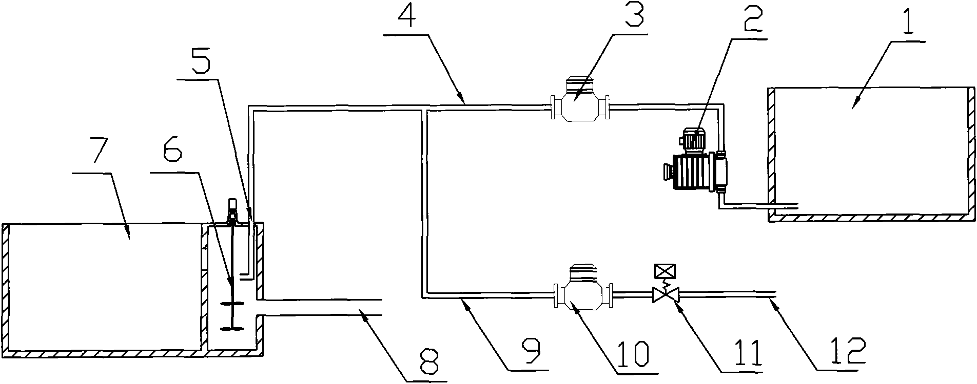 Method and device thereof for secondarily diluting and feeding coagulant