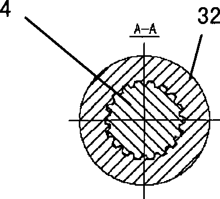 Floating connection device of gearbox and oil pump of hydraulic pump station of engineering ship