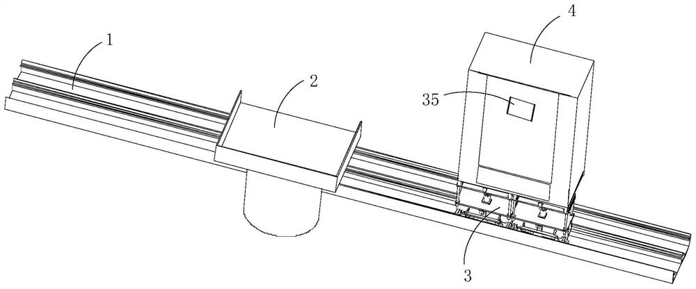 Automatic distribution method and system for track take-out boxes