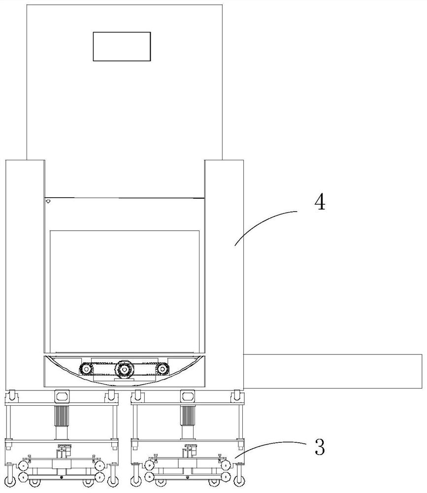 Automatic distribution method and system for track take-out boxes