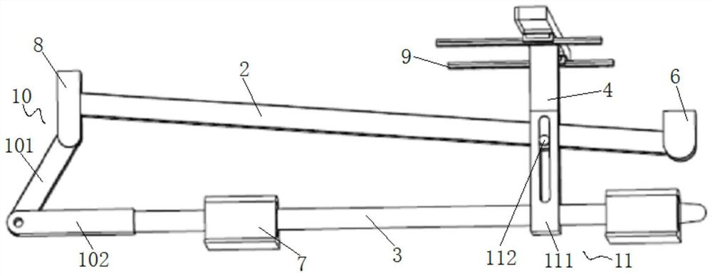 A motherboard positioning and clamping device and motherboard detection equipment