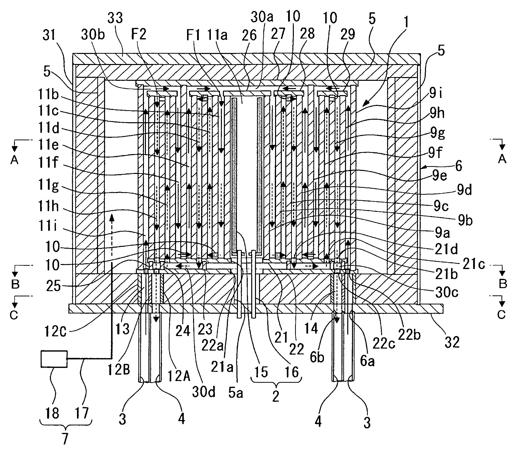 Apparatus for producing trichlorosilane