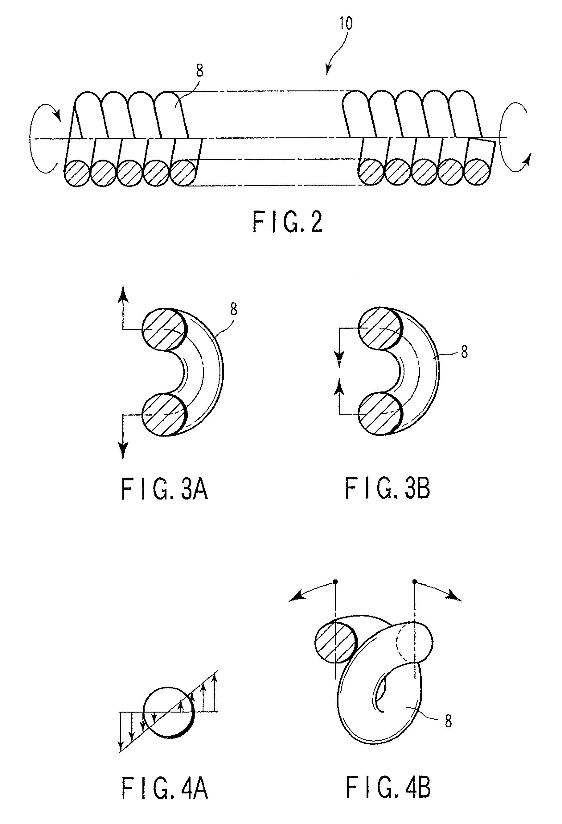 Close-wound coil and medical treatment tool using this coil