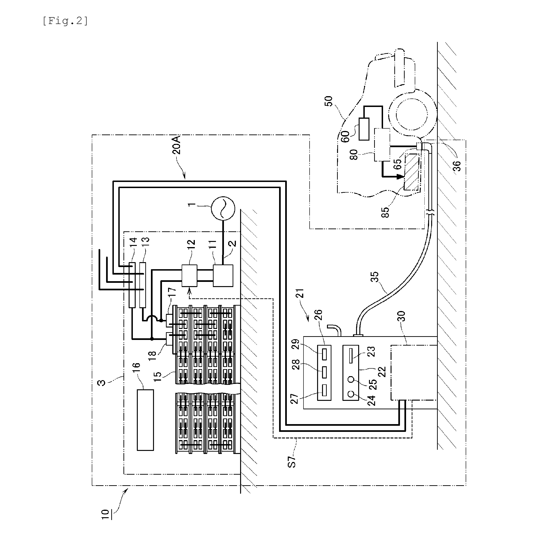 Rapid charging power supply system