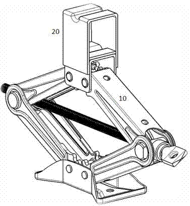 Automobile jack and lifting method thereof