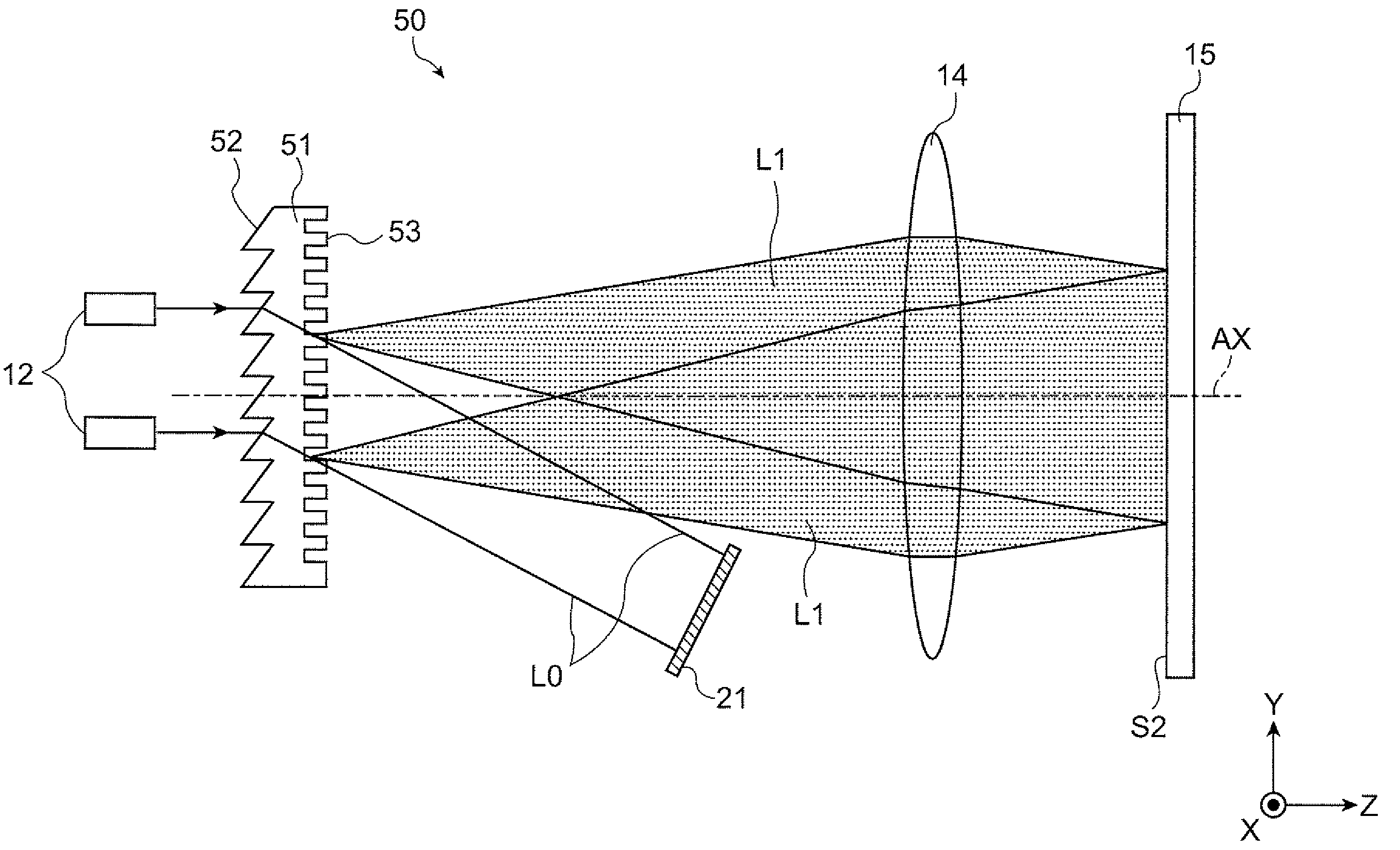 Illumination device, image display device, and projector