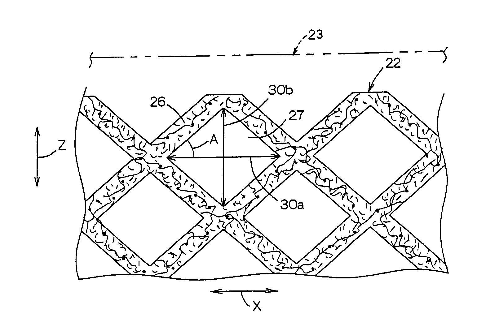 Water-absorbent structure and process for making the same