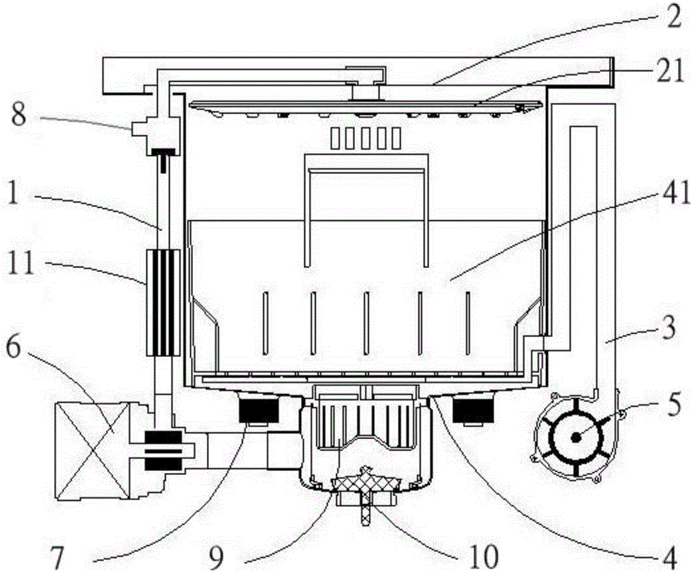 Intelligent water tank washing method and device