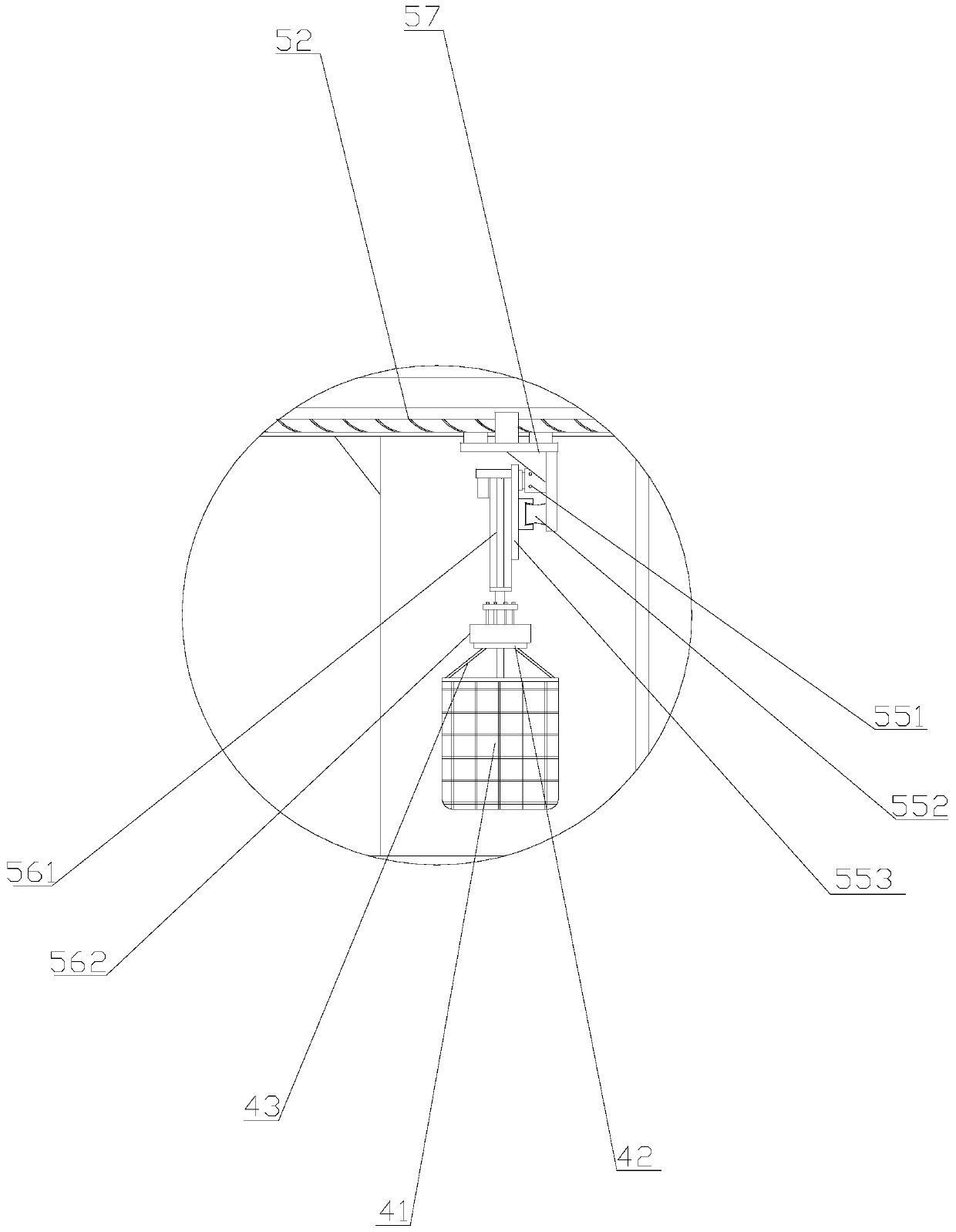 Linear reciprocating type tunnel pickling device