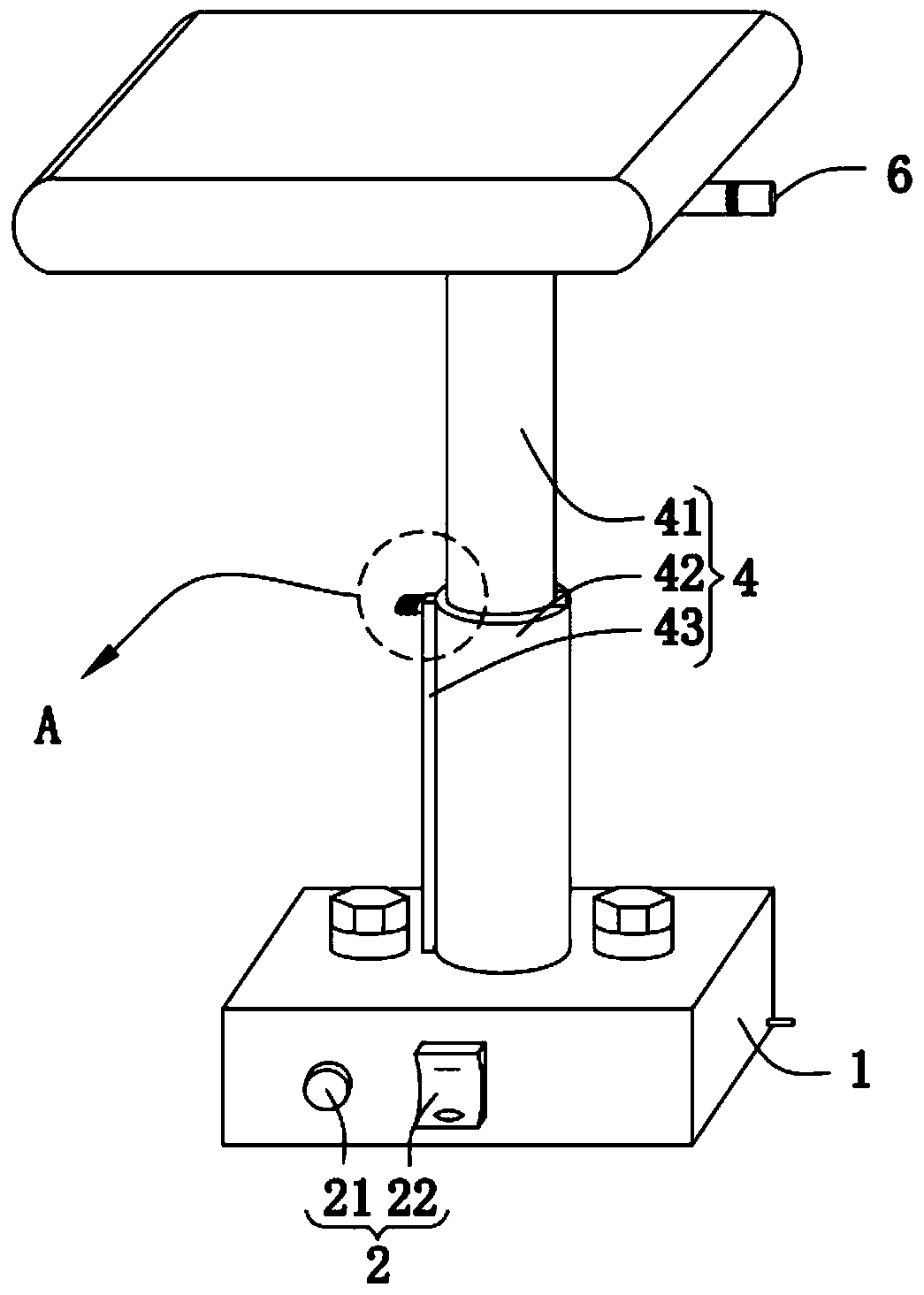 Stretchable LED (light-emitting diode) lamp