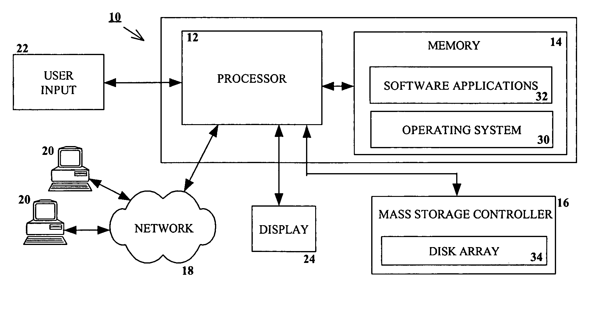 Method and system for improved buffer utilization for disk array parity updates