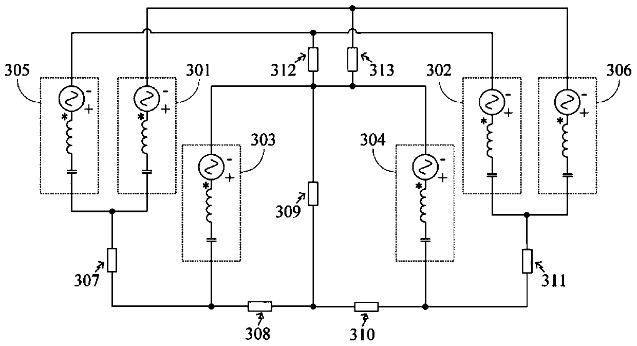 Device for fully decoupling multiple transmitting coils in wireless electric energy transmission system