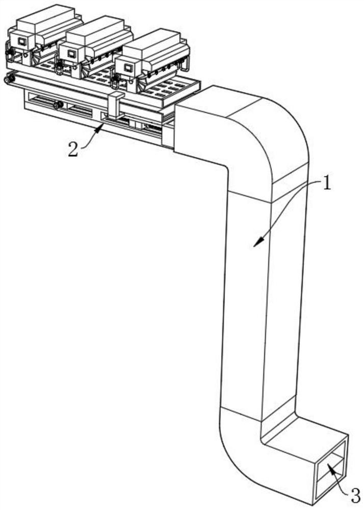 High-floor construction waste transportation device