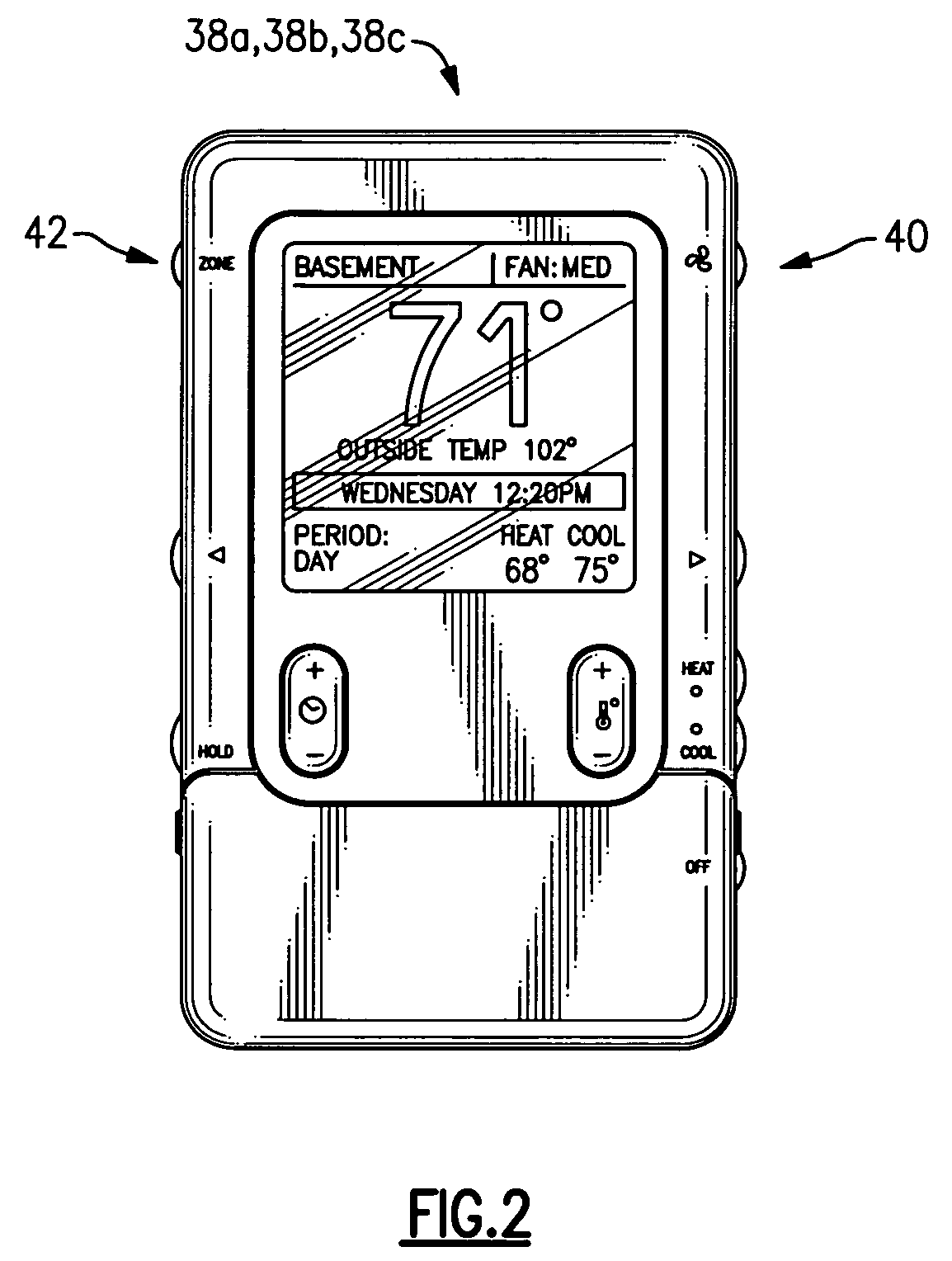 Continuous fan control in a multi-zone HVAC system