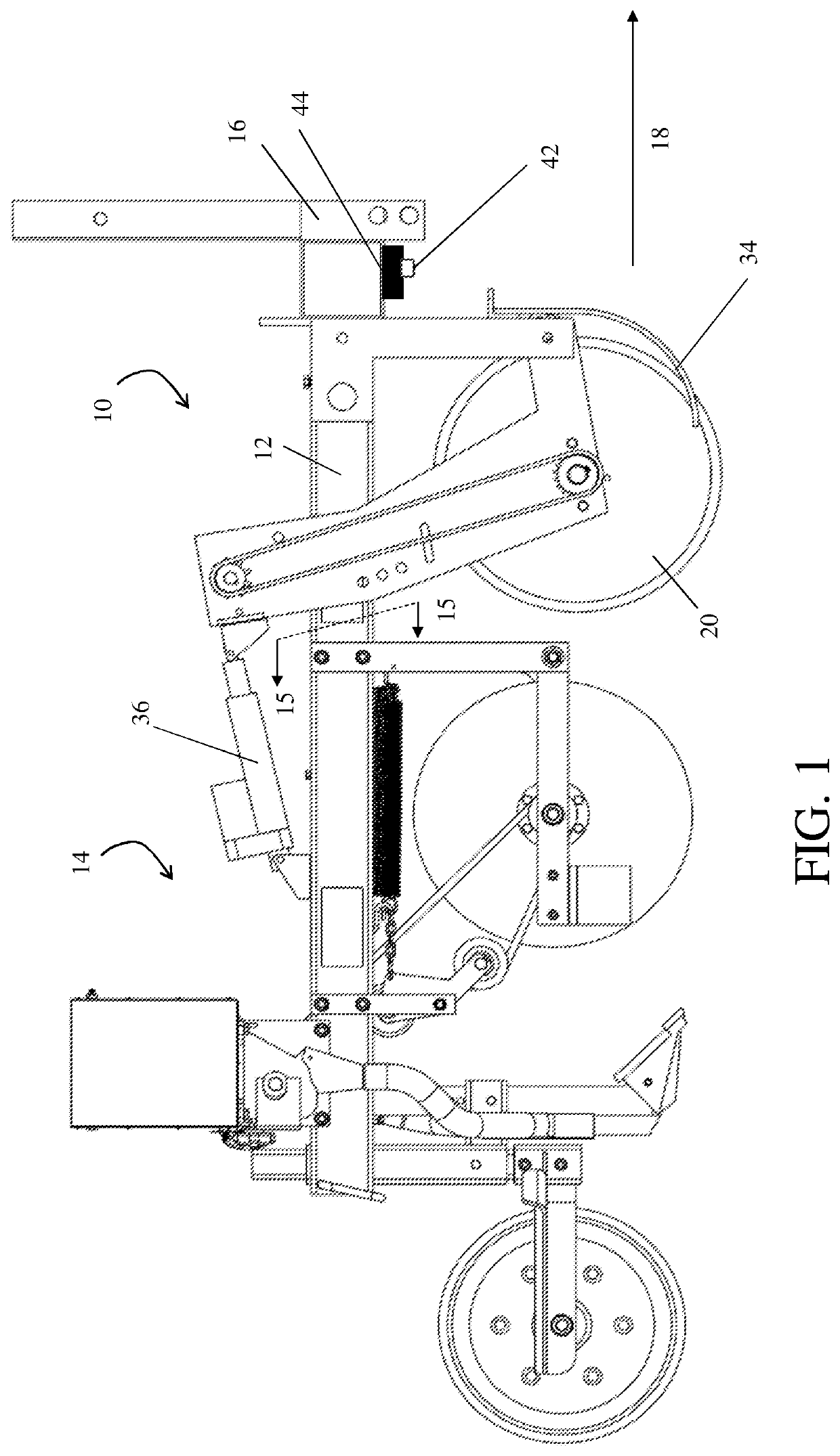 Modular device for cutting cover crop residue