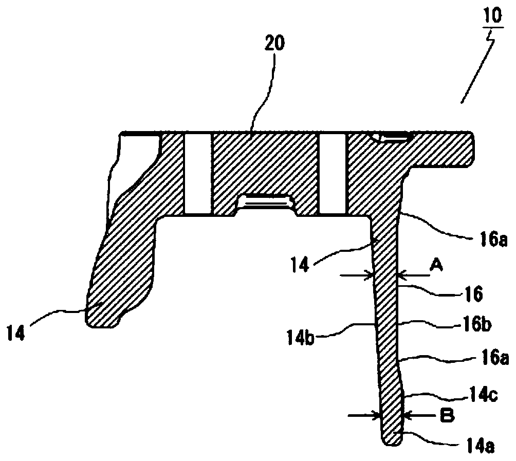 Support structure for vehicle and method of manufacturing same